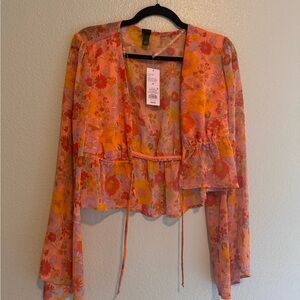 Never worn front tie shirt